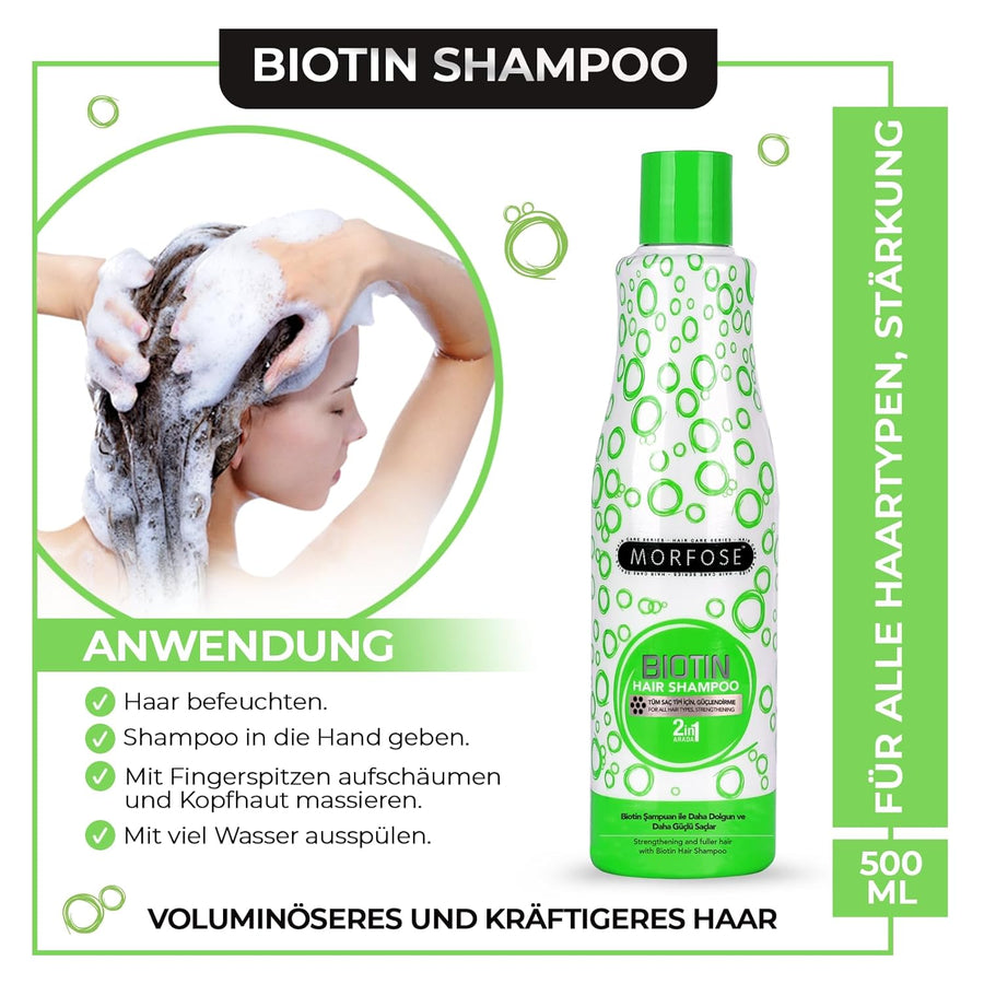Morfose 2in1 Biotin Shampoo 500 ml 5