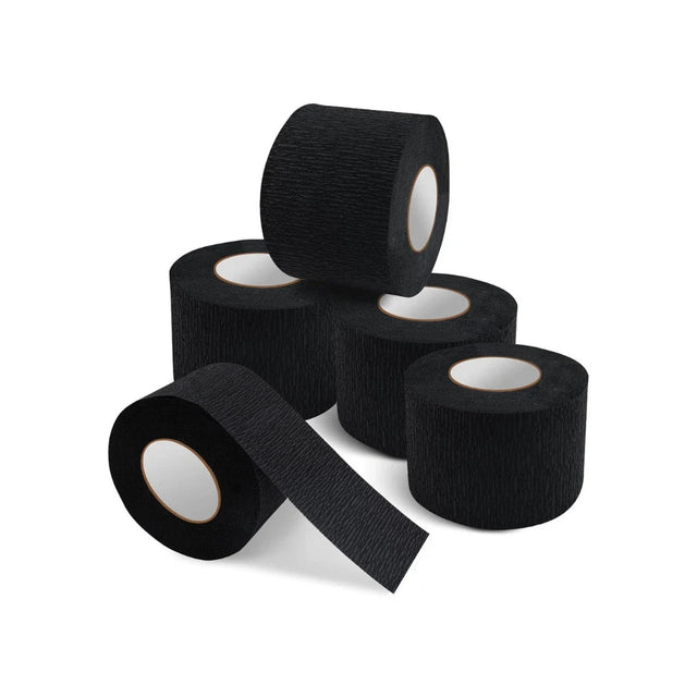 Barber Nackenpapier 5 Rollen (500 Blatt) Schwarz