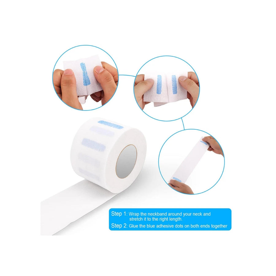 Barber Nackenpapier 5 Rollen (500 Blatt) Weiß 2