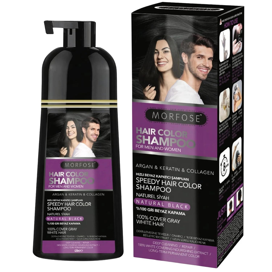 Morfose Speedy Color Shampoo Schwarz 420 ml 2