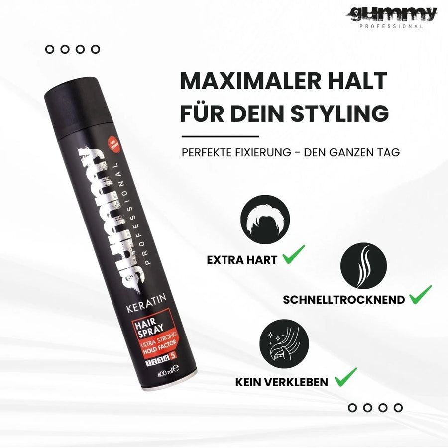 Gummy Haarspray Keratin Ultra Strong 400 ml 2