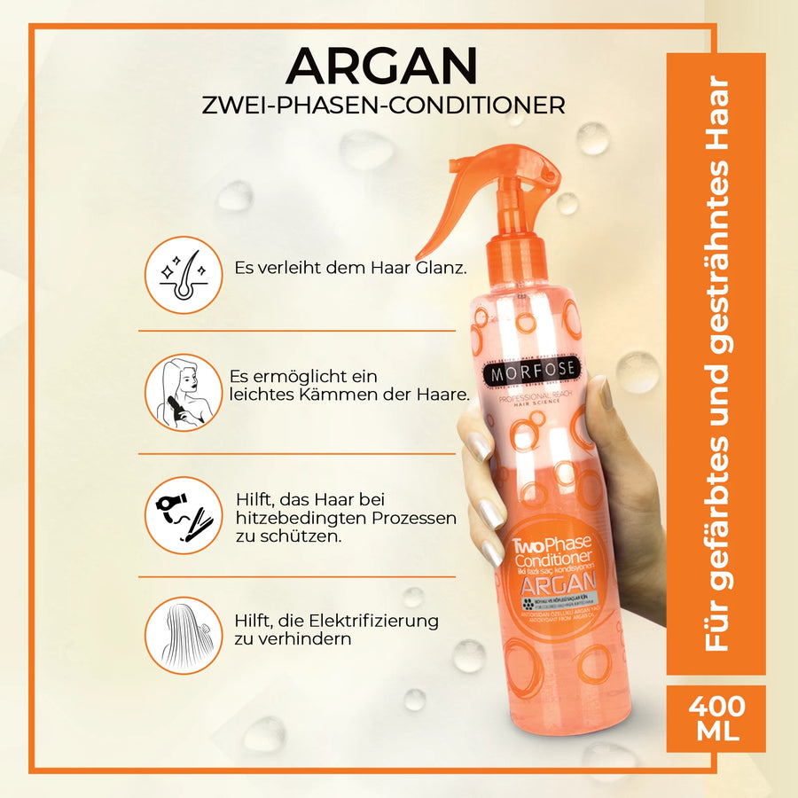 Morfose Argan Öl Leave-In Conditioner 2-Phasen Spray 400 ml 3