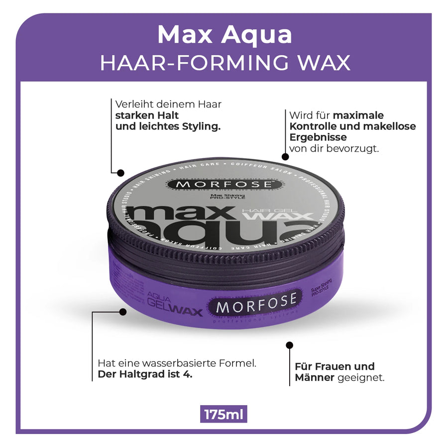 Morfose Haarwachs Max Aqua Gel 175 ml 3