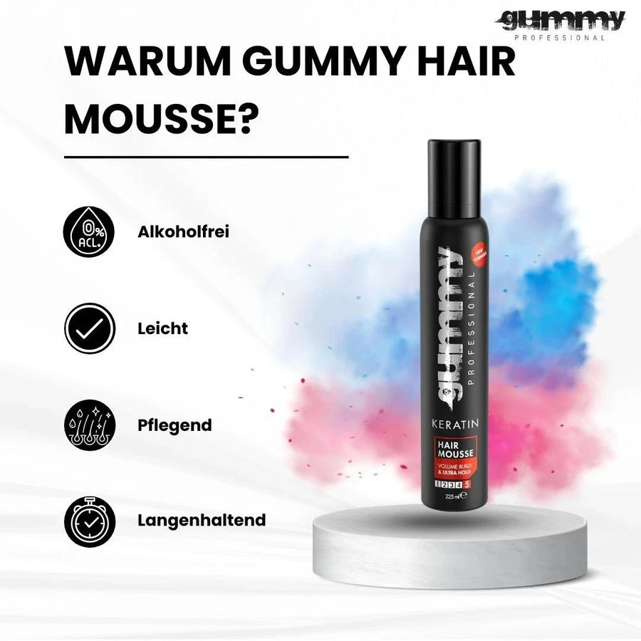 Gummy Haarschaum Keratin Ultra Hold 225 ml 2