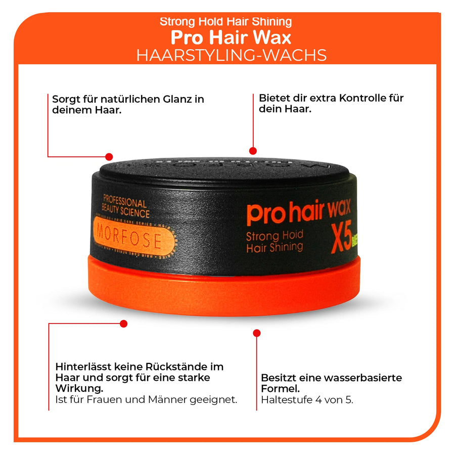 Morfose X5 Pro Haarwachs Strong Hold Shining 150 ml 3