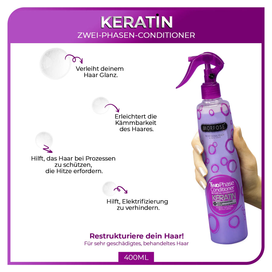 Morfose Keratin Leave-In Conditioner 2-Phasen Spray 400 ml 3