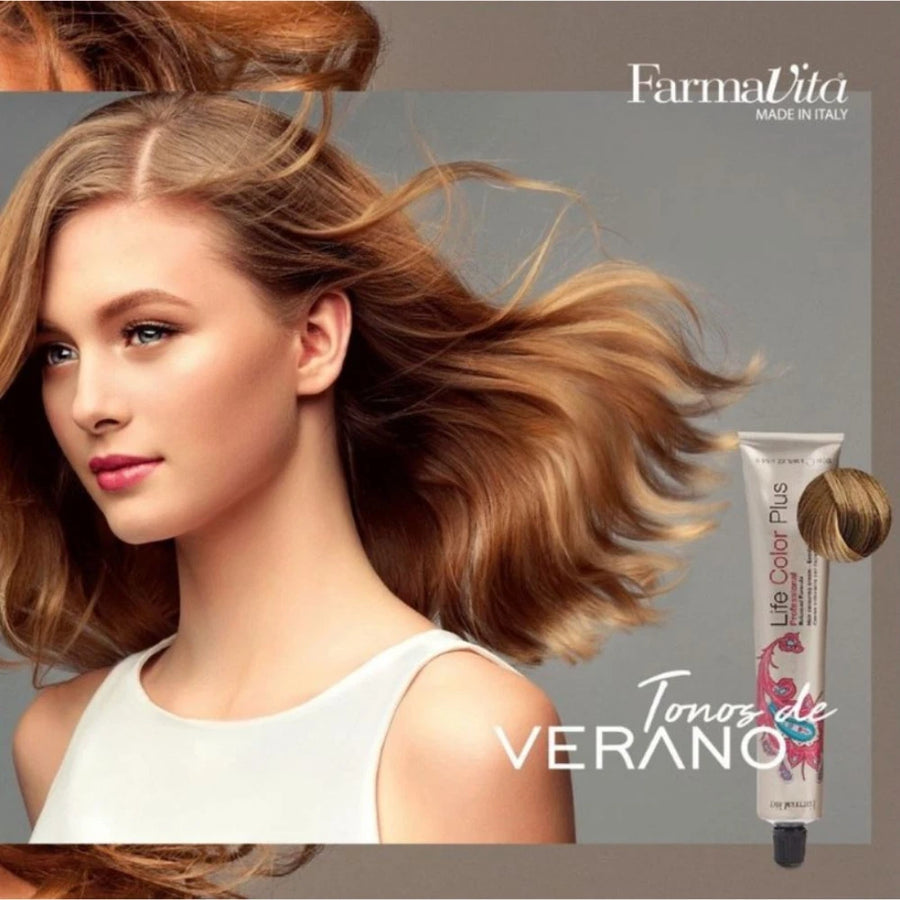 FarmaVita Life Color Plus 8.1 Hellblond Asch Intensiv – Haarfarbe 100 ml 4