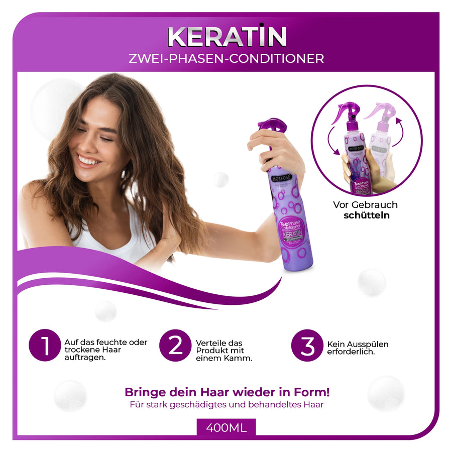Morfose Keratin Leave-In Conditioner 2-Phasen Spray 400 ml 4