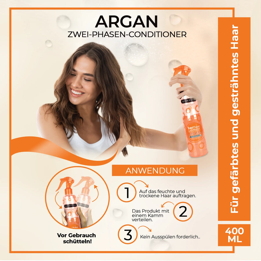 Morfose Argan Öl Leave-In Conditioner 2-Phasen Spray 400 ml 4