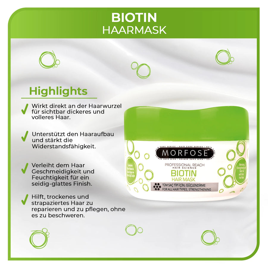 Morfose Haarmaske Biotin 500 ml 3