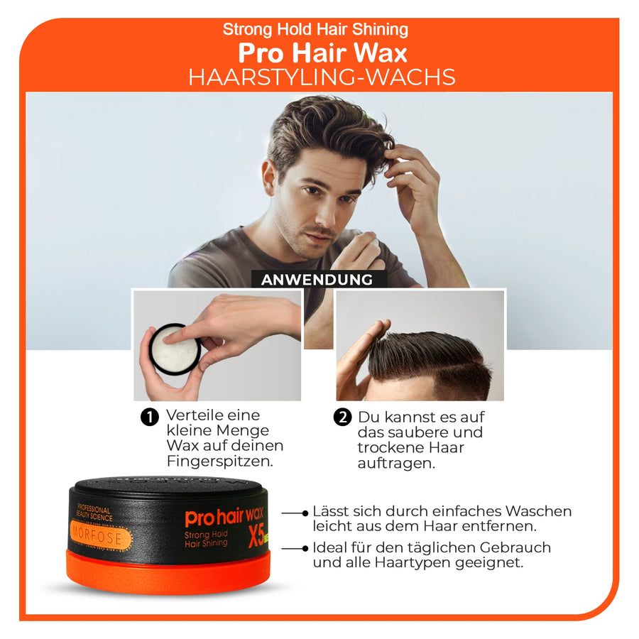 Morfose X5 Pro Haarwachs Strong Hold Shining 150 ml 4