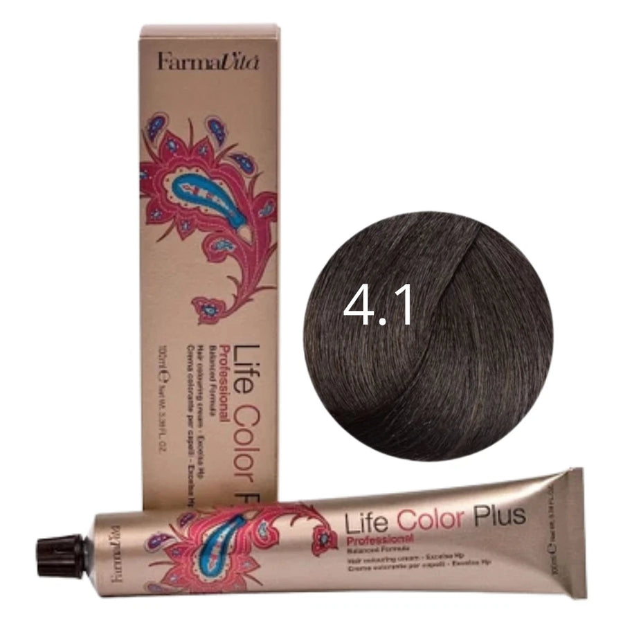 FarmaVita Life Color Plus 4.1 Kastanienbraun – Haarfarbe 100 ml 2