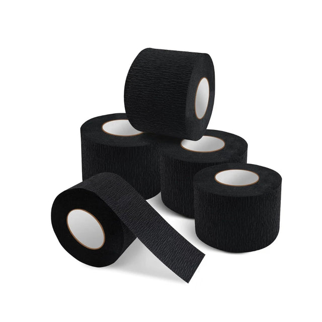 Barber Nackenpapier 5 Rollen (500 Blatt) Schwarz