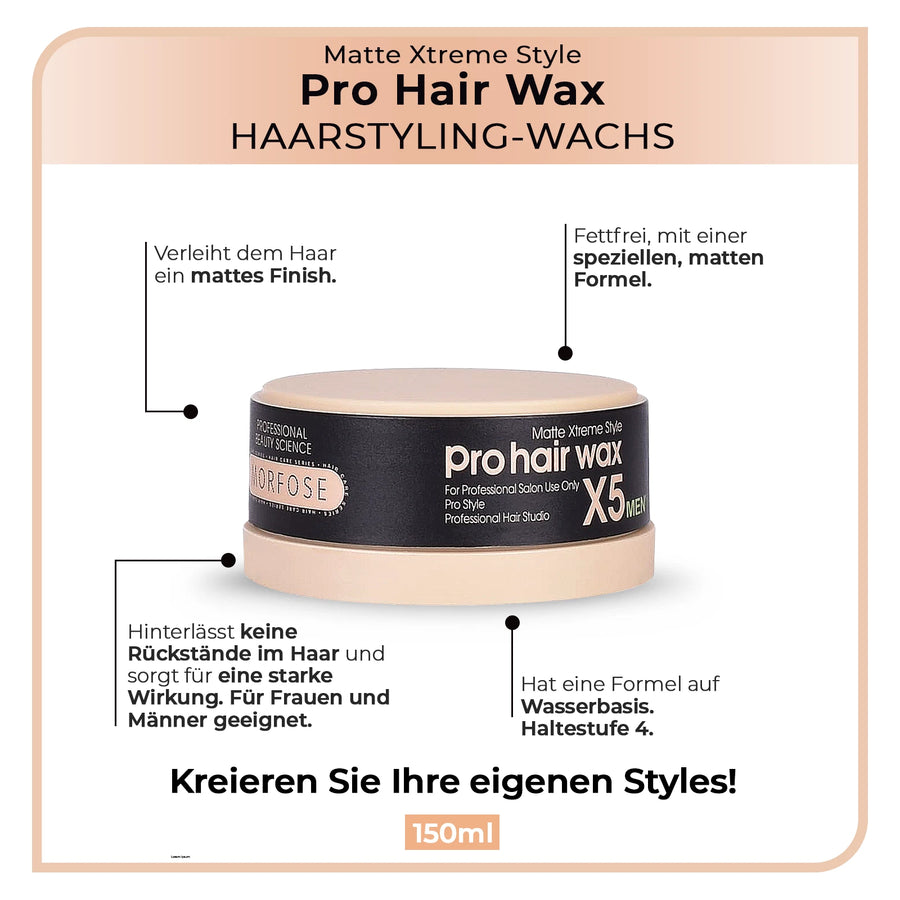 Morfose Haarwachs X5 Pro Matte Xtreme 150 ml 3