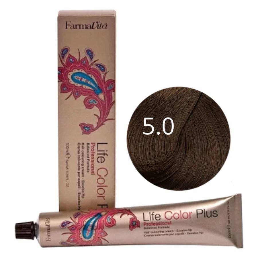FarmaVita Life Color Plus 5.0 Hellbraun Intensiv – Haarfarbe 100 ml 2